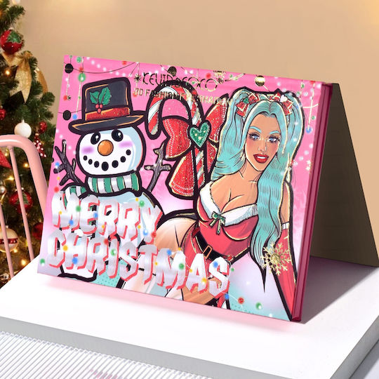Makeup Kit Kevin Coco Crăciun Înzăpezit 70 Culori 22.5 X 17 X 2 Cm Multicolor