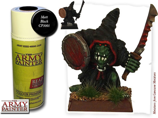 The Army Painter Colour Primer Χρώμα Μοντελισμού σε Spray Matt Black 400ml