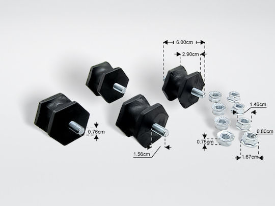 Anti-Vibration Floor Support Air Conditioner Brackets 82055002 4pcs