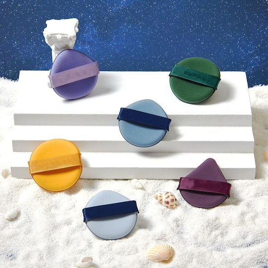 Set De 7 Bureței De Machiaj Flippy Reutilizabili Pentru Umed Uscat Pulbere 5.5 X 5.5 X 0.9 Cm Multicolor