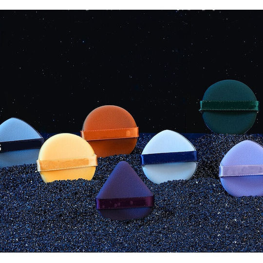 Set De 7 Bureței De Machiaj Flippy Reutilizabili Pentru Umed Uscat Pulbere 5.5 X 5.5 X 0.9 Cm Multicolor