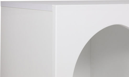 Μπουφές Liva Ξύλινος Λευκό 120x37x74cm