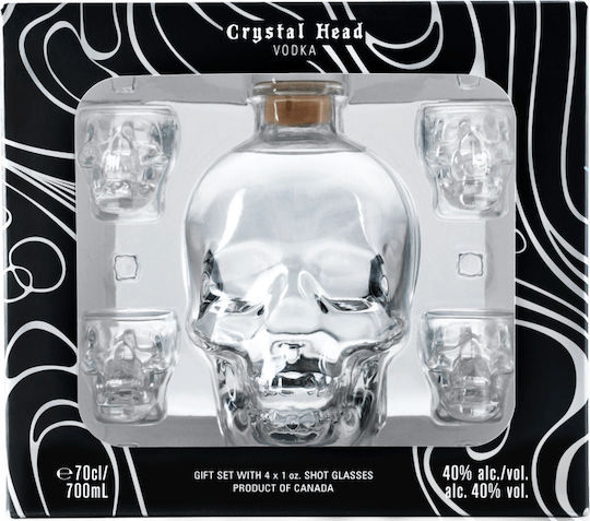 Crystal Head Σύνθεση με Ποτήρια 700ml