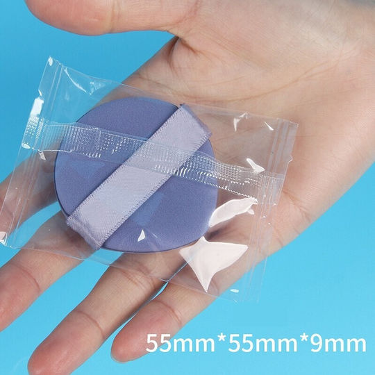 Burețel De Machiaj Triunghiular Flippy Reutilizabil Umed Uscat 5.5 X 5.5 X 0.9 Cm Burete De Pulbere Mov