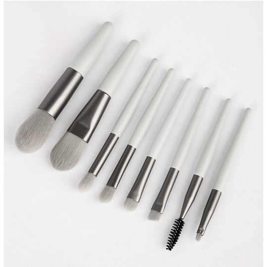 Flippy Mini Portable Set 8 Makeup Brushes Mint Green Case