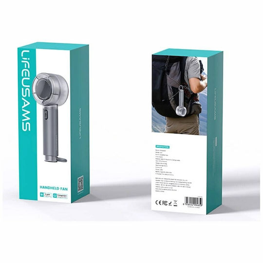 Usams Handgehaltene Ventilator Elektrisch Ohne Flügel Schwarz LU01FS01