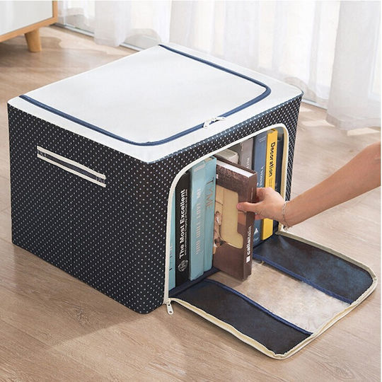 Husă Din Plastic Pentru Depozitarea Pantofilor Albastră 60x42x40cm