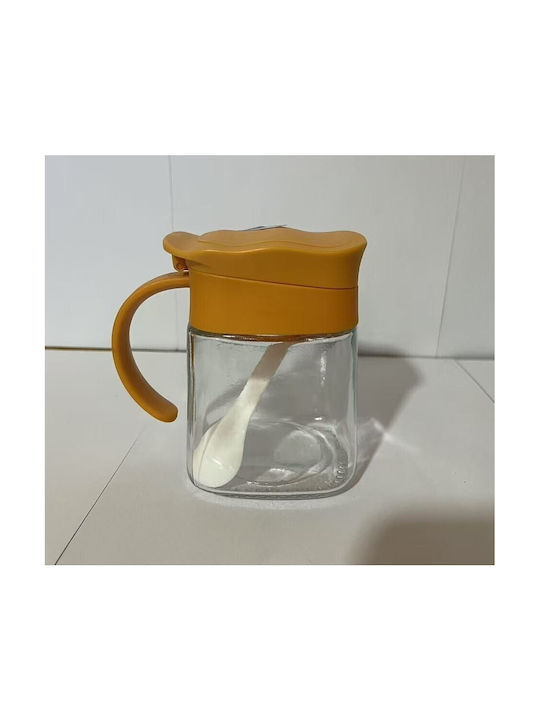 Vaza pentru Zahăr cu capac Sticlă Galben 180ml