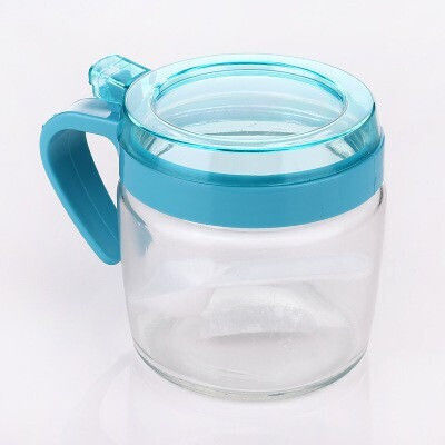 Glass Sugar Jar with Lid Blue 180ml