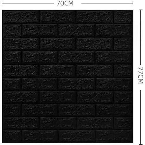 Panouri Decorative 3d Spumă Autoadeziv Negru 70x77cm 10 Bucăți Panouri Decorative 3d Spumă Autoadeziv Negru 70x77cm 10 Bucăți