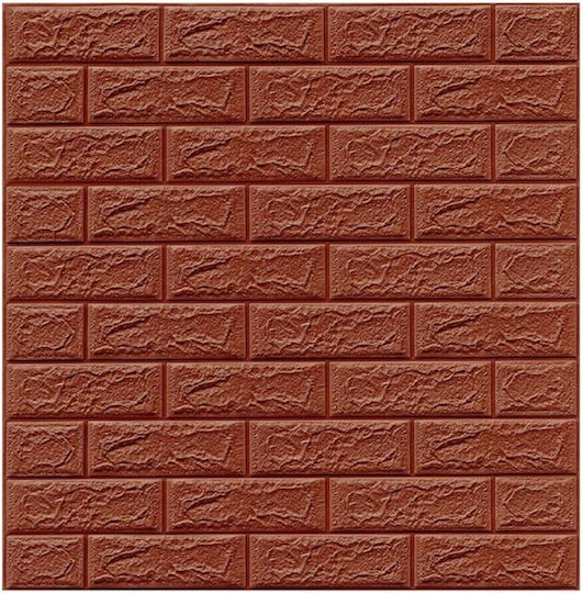 Panouri Decorative 3D Din Spumă Autoadezive Maro 35x38cm 10 Bucăți