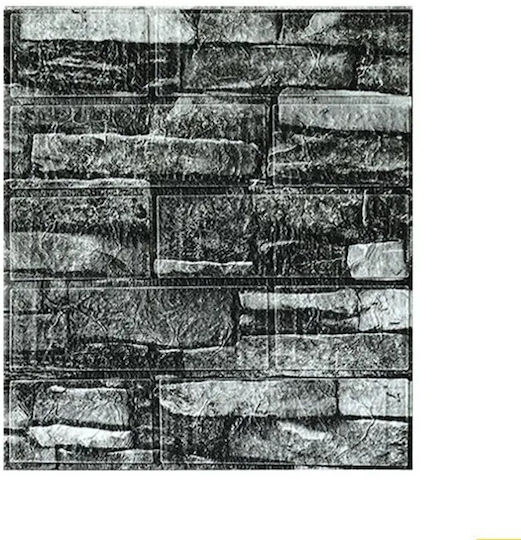 Panouri Decorative 3D De Perete Spumă Autoadezive Gri 35x38cm 10 Bucăți