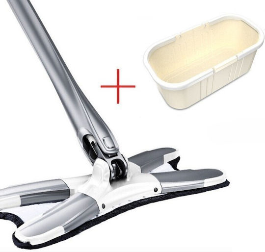 Drehbare Parkettmop mit Mikrofasern 2Stücke