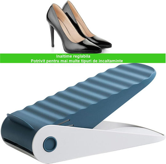Bază Din Plastic Pentru Depozitarea Pantofilor Albastră 25.5x11x7.5cm