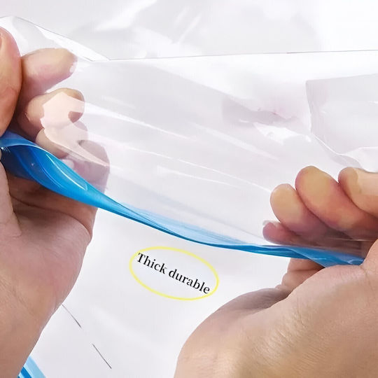 Plastic Sac de Depozitare pentru Saci / Haine Etanș și cu Vid 3buc