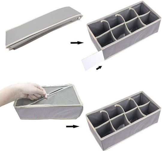 Stand De Organizare Cosmetice Cu Niveluri Gri 32x16x10cm