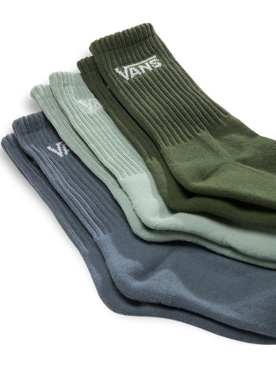 Vans Παιδικές Κάλτσες Μακριές Πράσινες 3 Ζευγάρια