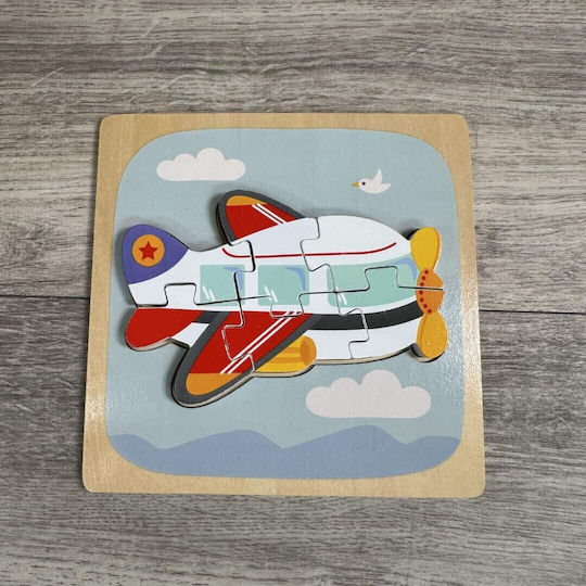 Ξύλινο Παιδικό Puzzle για 3+ Ετών 6pcs