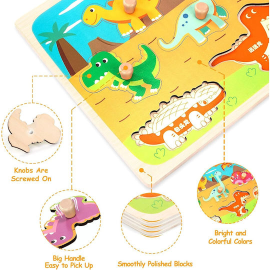 Wooden Kids Peg Puzzle for 3+ years+ Years 8pcs