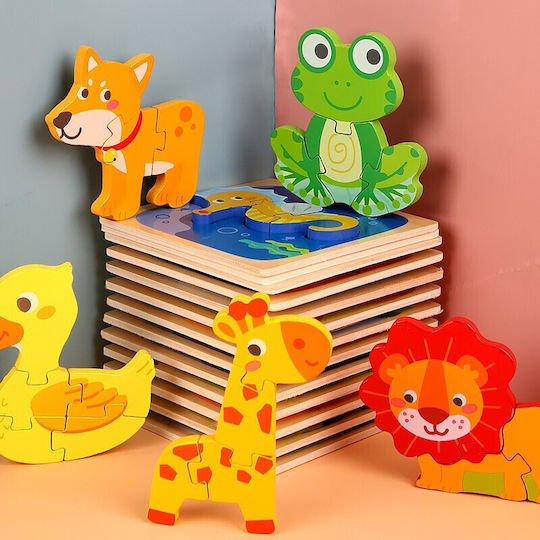 Wooden Kids Puzzle for 3+ years+ Years 3pcs