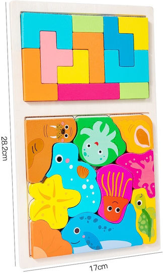 Holz Kinderpuzzle für 3+ Jahre alt+ Jahre 21pcs
