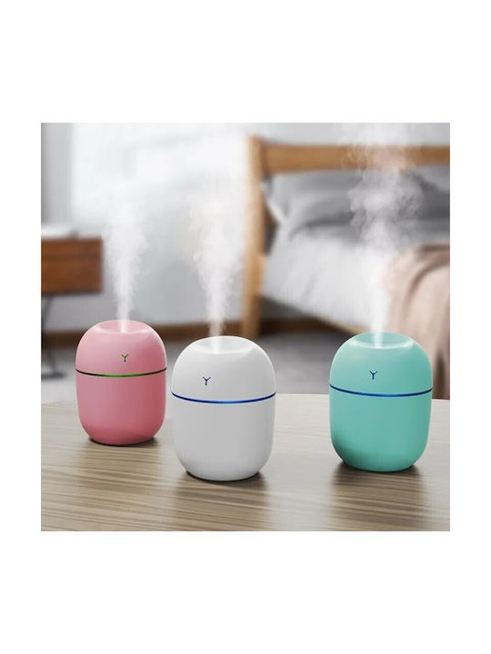 Lumini LED Dispozitiv de aromaterapie Ultrasonic cu temporizator Alb 220ml