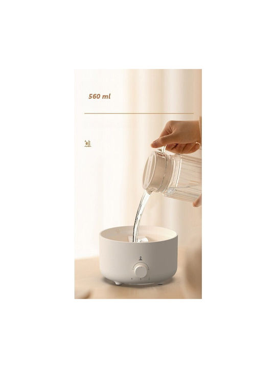 Lumini LED Dispozitiv de aromaterapie Ultrasonic cu temporizator Alb 560ml
