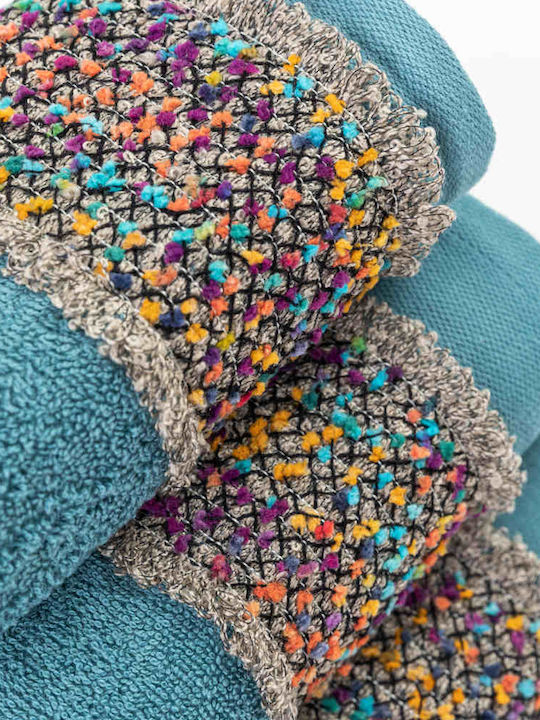 Borea Bath Towels Set 2 pcs Jules Petrol
