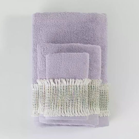 Borea Bath Towels Set of Towels 3 pcs Powder