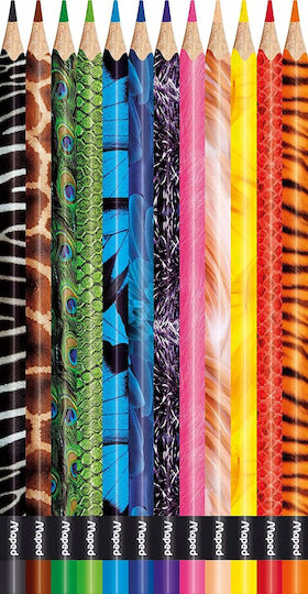 Maped Color'Peps Animals Ξυλομπογιές Σετ 12 χρώματα