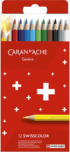 Caran D'ache Ξυλομπογιές Σετ 12 χρώματα