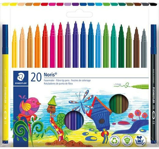 Staedtler Маркери за рисуване Тънки Комплект 20 Цвята