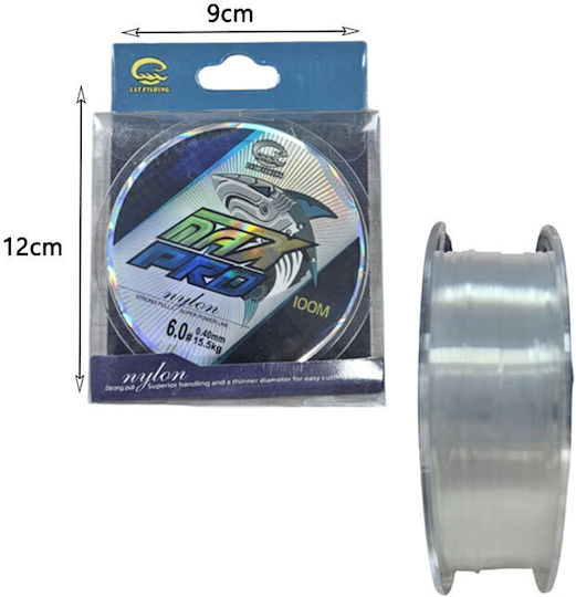 Max Pro 100m Nylon Angelschnur – 6.0# 0,40mm 15,5kg