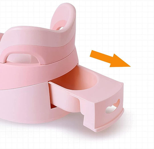 Potty Clasic cu Capac Roz