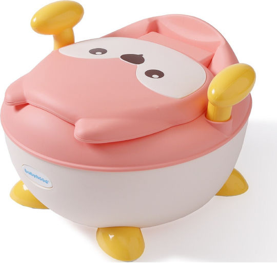 Potty Bowl with Lid Pink