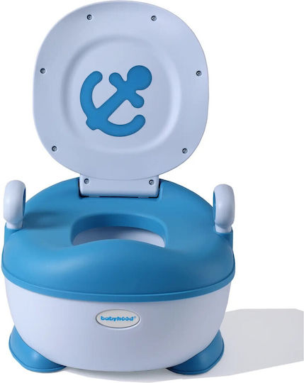 Potty Toilet with Lid Blue
