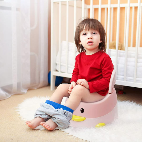 Potty Clasic cu Capac Roz