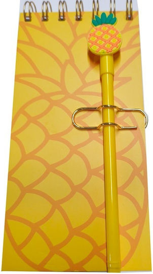Funkyfish Notebook with Pen Holder Yellow