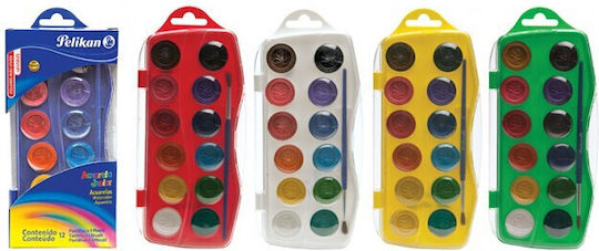 Pelikan Set Junior Σετ Νερομπογιές με Πινέλο 12 Χρωμάτων