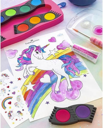 Faber-Castell Unicorn Set of Watercolours Multicolored with Brush 12pcs