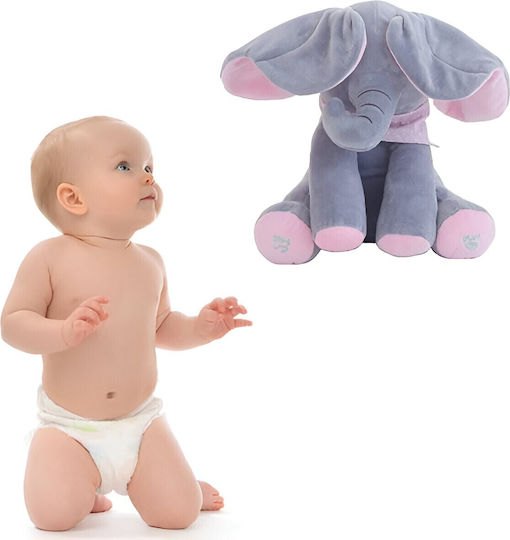 Jucărie De Plus Elefant Cu Mișcare Și Sunet Pentru 3+ Ani 30 Cm