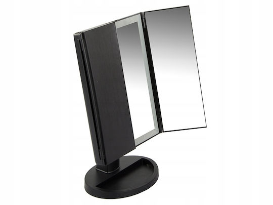 Verk Group Makeup Mirror Tabletop with Light 5x10cm Black