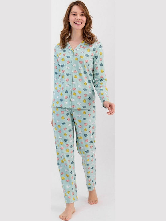 Roly Poly Set Pijamale pentru Femei Pistachio