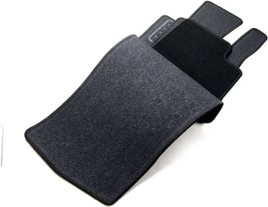 Petex Set of Front and Rear Mats 4pcs for Mercedes-Benz GLC Renault Coupe Hyundai Coupe 2015-2023 Black