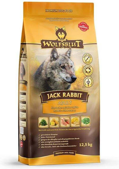 Wolfsblut Wolfsblut Jack 12.5kg Ξηρά Τροφή Σκύλων με Κουνέλι και Λαγό