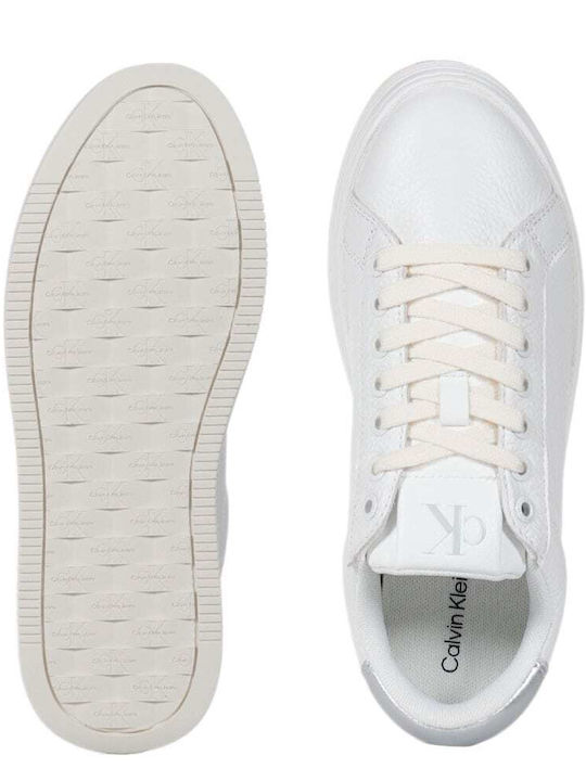 Bold Vulc Flatform Leather S Flatforms Sneakers White