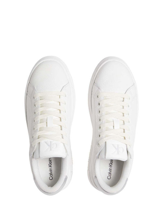 Bold Vulc Flatform Leather S Flatforms Sneakers White