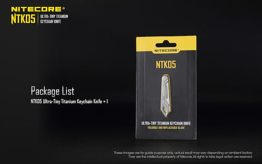 NiteCore Titanium Utility Μαχαίρι Μπεζ