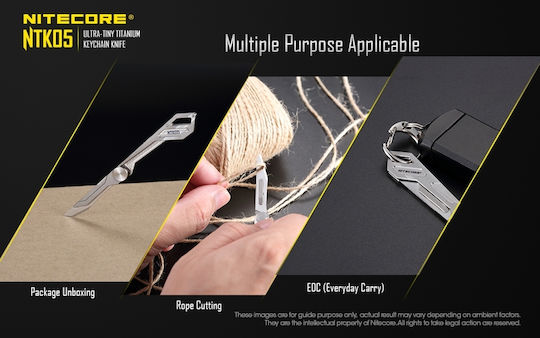 NiteCore Titanium Utility Μαχαίρι Μπεζ