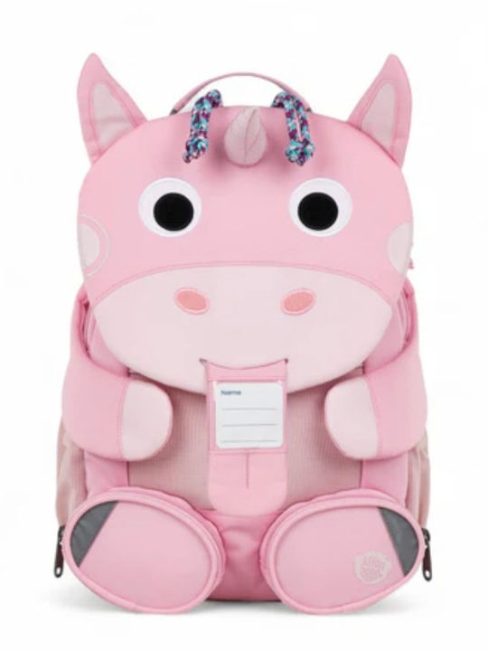 Affenzahn Schulranzen Rucksack Kindergarten Rosa mit Flaschenhalter 8Liter